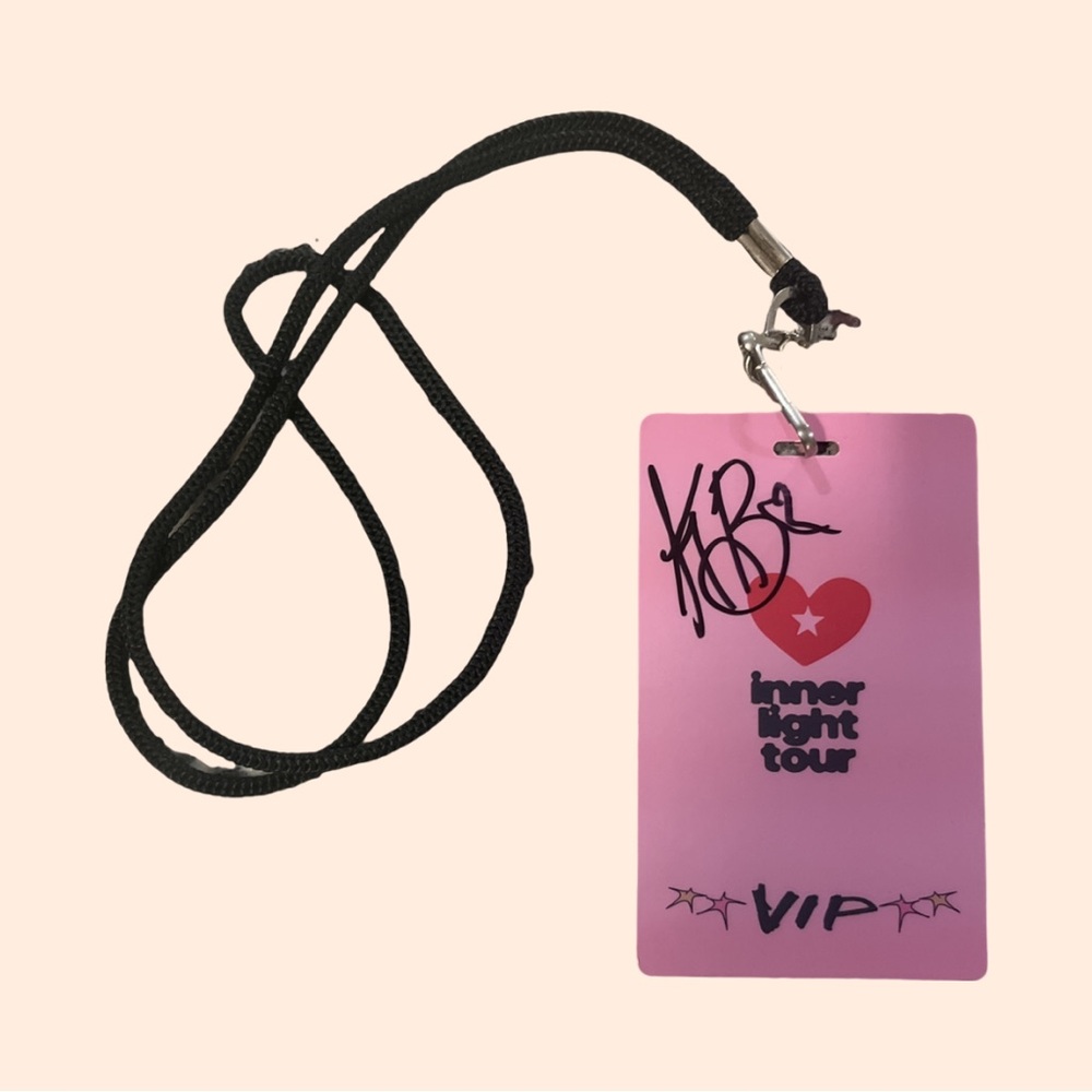 Signed Kid Bloom VIP Badge + Lanyard